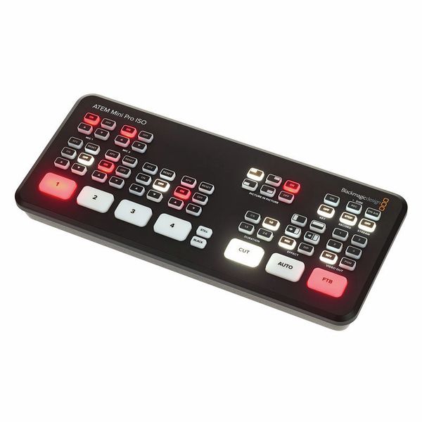 Blackmagic Design ATEM Mini Pro ISO – Mélangeur vidéo live 4 entrées HDMI avec enregistrement ISO et streaming intégré