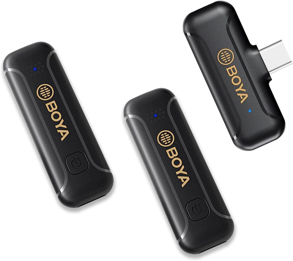 BOYA BY-WM3T2-U2 Microphone cravate sans fil USB C pour Smartphone et Tablette