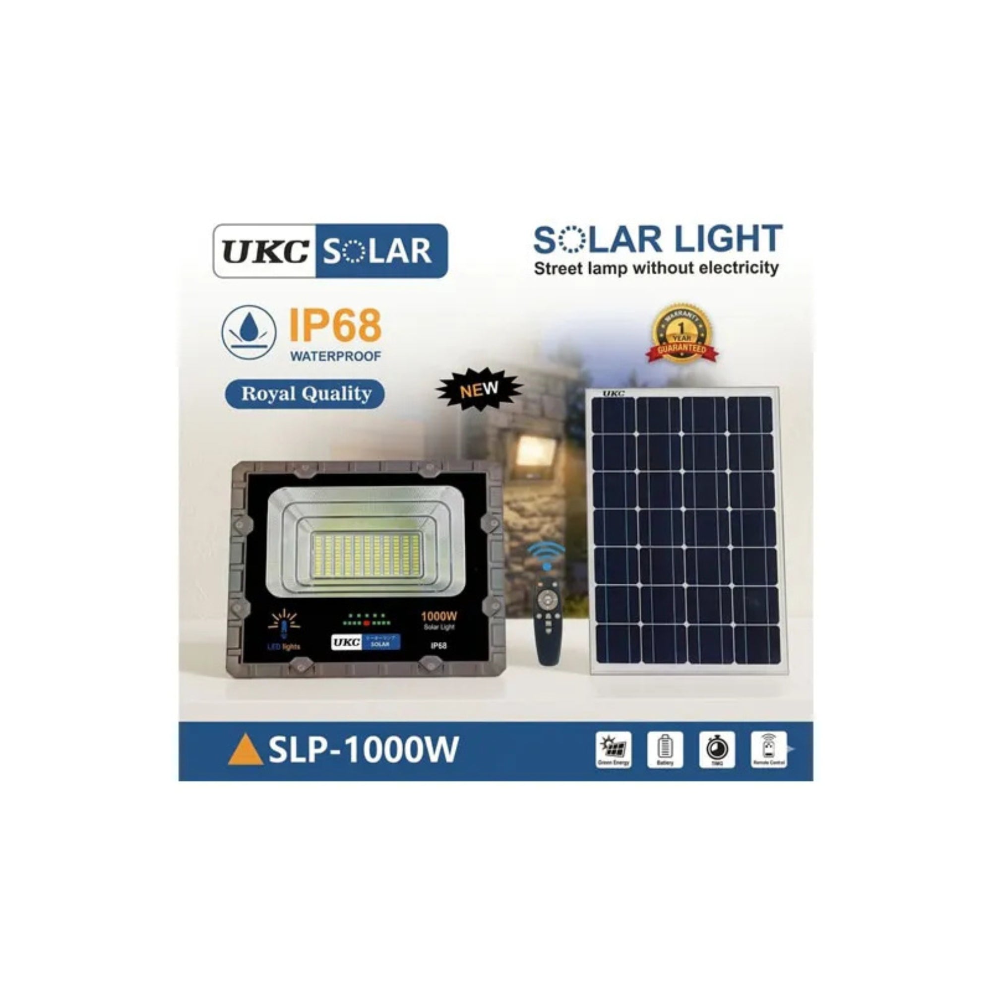 Projecteur solaire UKC IP68 SLP-1000W