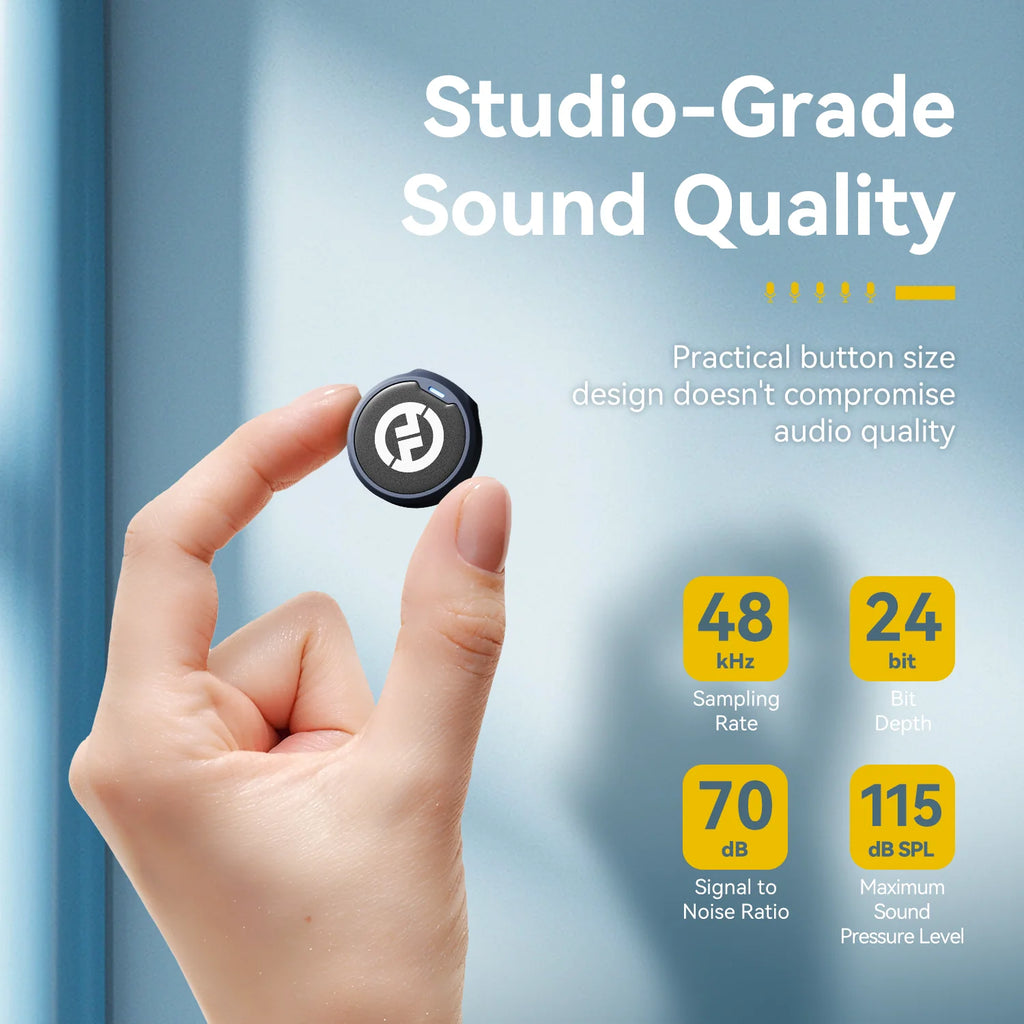 Hollyland LARK M2 Combo – Microphone Sans Fil Professionnel pour iPhone, Android, Caméra et PC