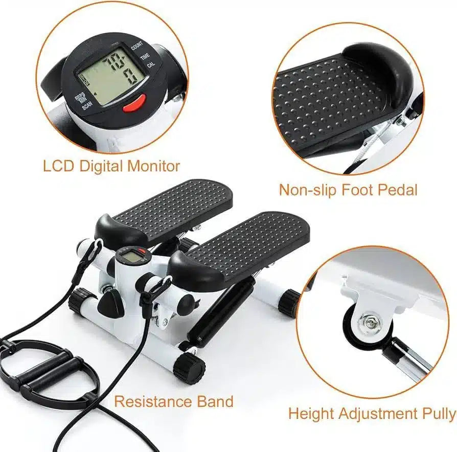 Mini stepper avec bande de résistance Portable