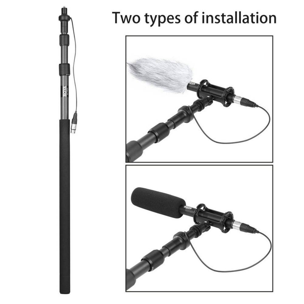 Perche micro Boya By-PB25 en fibre de carbone