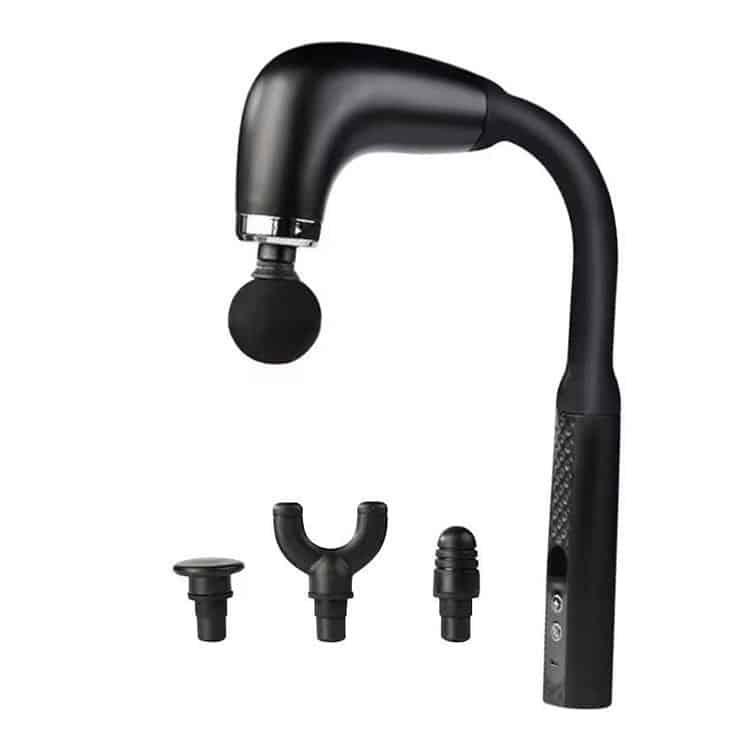 Pistolet De Massage à Vibrations Avec 4 Accessoires