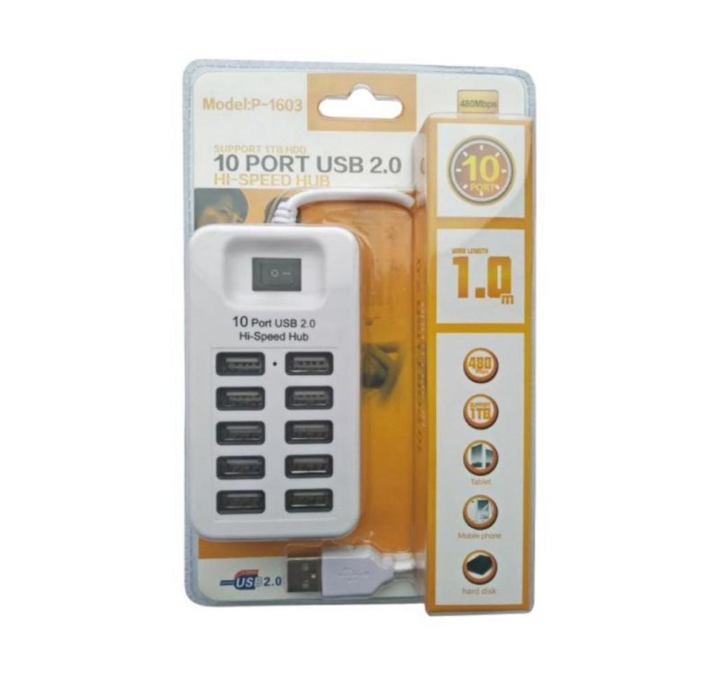 Port Clé USB 10 Sorties P1603