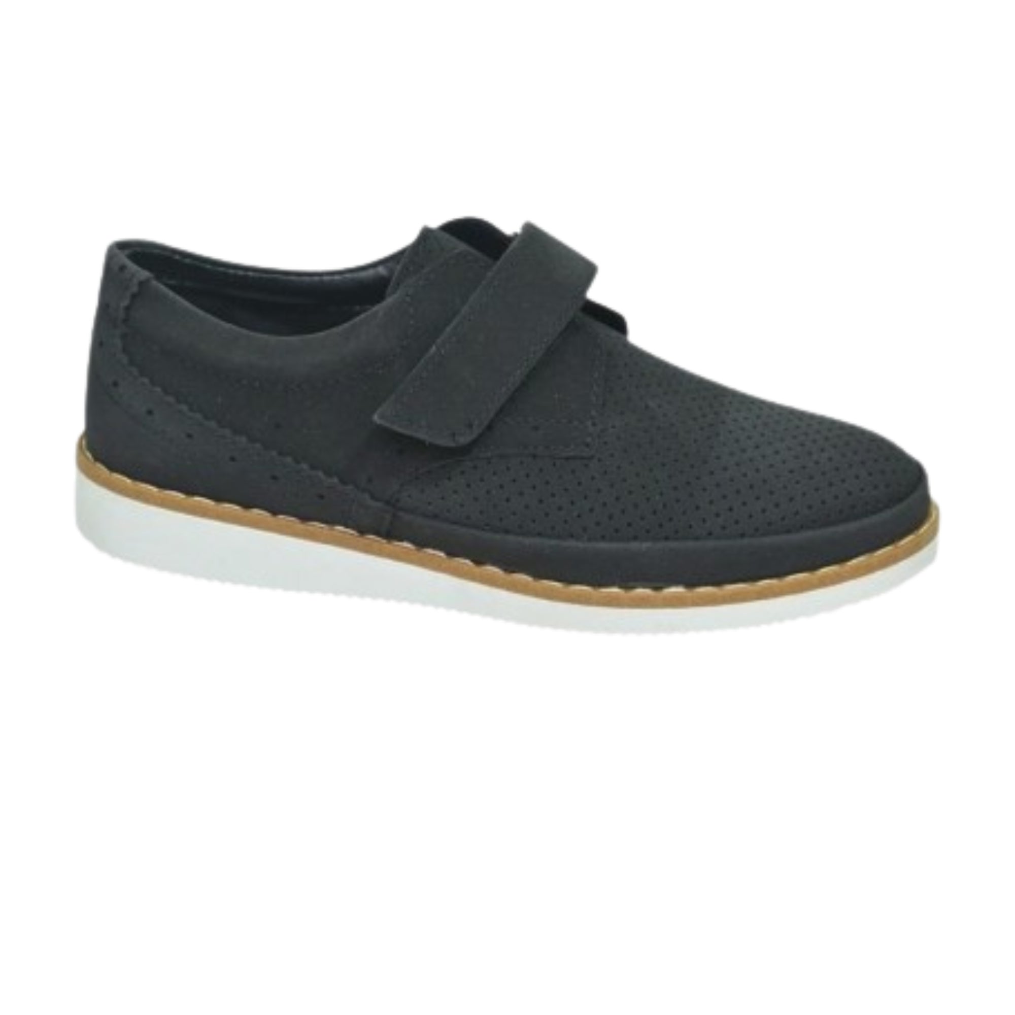 Chaussure garçon noire à scratch