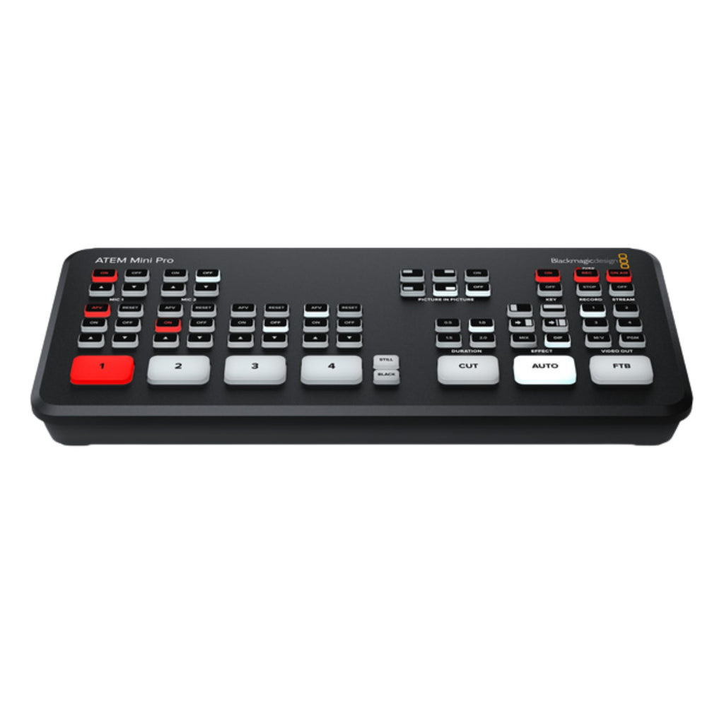 Blackmagic Design ATEM Mini Pro ISO – Mélangeur vidéo live 4 entrées HDMI avec enregistrement ISO et streaming intégré