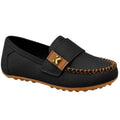 Mocassin garçon Klin noir à scratch