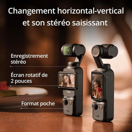 DJI Osmo Pocket 3 Creator Bundle – Caméra Vlog 1" 4K/120 ips avec Micro
