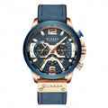 Montre Homme Curren Top Chrono - Bleu : Élégance et Performance