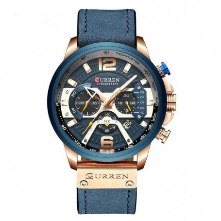 Montre Homme Curren Top Chrono - Bleu : Élégance et Performance
