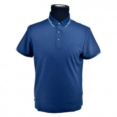 Polo homme bleu casual chic